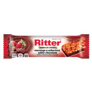 Cereais Barra Ritter Morango Com Cobertura De Chocolate 25g