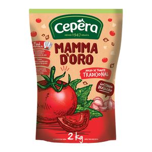 Molho De Tomate Cepera Mamma Doro Sachê Tradicional 1,7kg