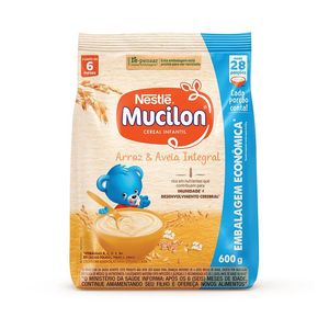 Mucilon Arroz E Aveia Sachê 600g