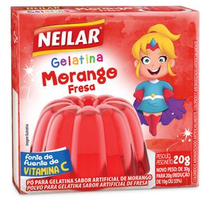 Gelatina Neilar Morango 20g