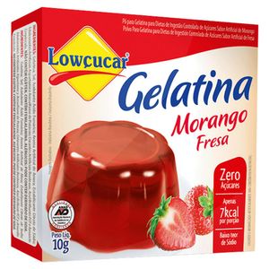 Gelatina Lowçucar Zero Açucar Morango 10g