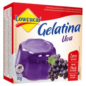 Gelatina Lowçucar Zero Açucar Uva 10g