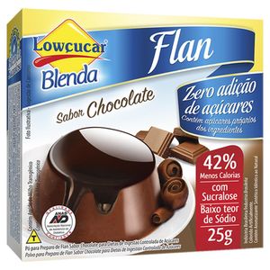 Flan Lowcucar Zero Açucar Chocolate 25g