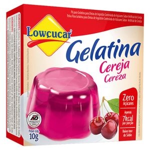 Gelatina Lowçucar Zero Açucar Cereja 10g