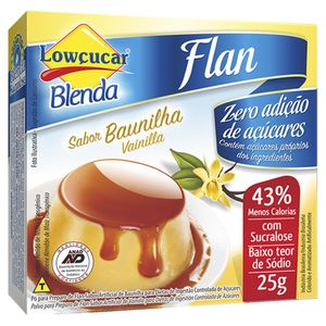 Flan Lowcucar Zero Açucar Baunilha 25g