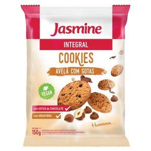 Cookie Integral Avelã Com Gotas De Chocolate Jasmine 120g