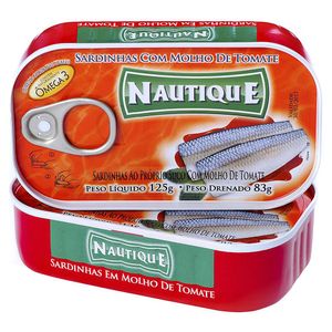 Sardinha Nautique Com Molho De Tomate 84g