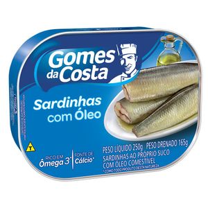 Sardinha Gomes Da Costa Com Óleo 165g