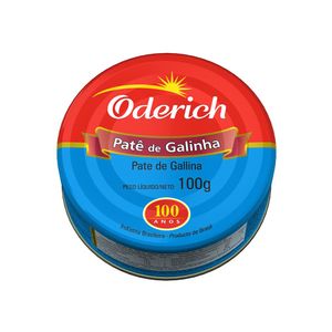 Patê Oderich De Galinha Lata 100g