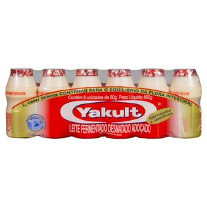 Leite Fermentado Yakult 6x80g