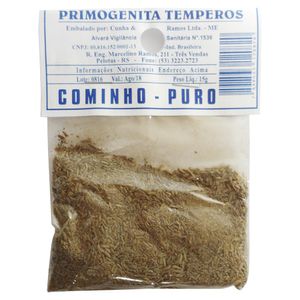 Condimento Primogenita Cominho Puro 15g.