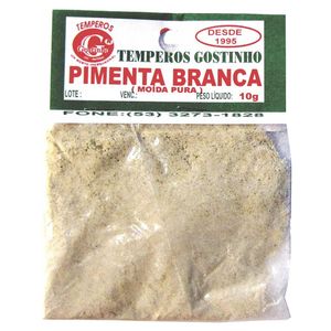 Condimento Gostinho Pimenta Branca Moída 10g