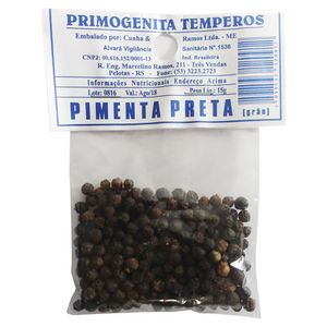 Condimento Primogenita Pimenta Preta Em Grão 15g