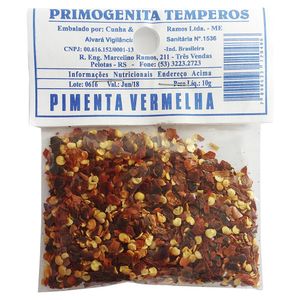 Condimento Primogenita Pimenta Vermelha 10g