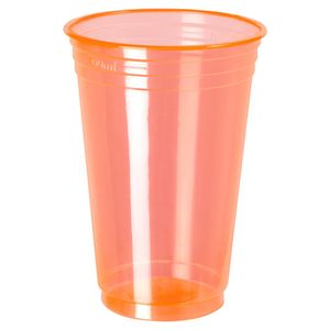 Copo Plástico Copobras Balada 25x300ml Laranja