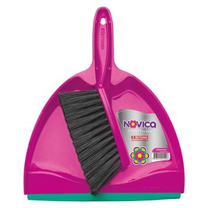 Pá Lixo Noviça Clipa/Escova Plástico