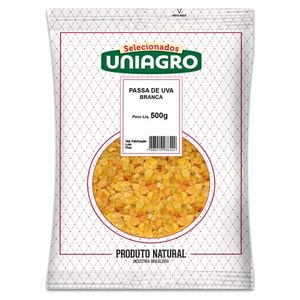 Passa Uva Uniagro Clara Sem Semente 500g
