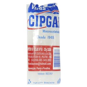 Vela Cipgal N°8 Com 6unidades