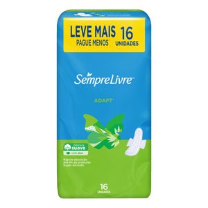 Absorvente Sempre Livre Adap Suave Com Abas Leve+Pague- C/16