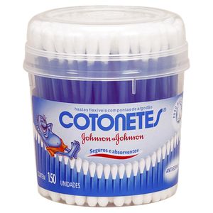 Hastes Flexiveis Cotonetes Johnson & Johnson Pote C/150 Unidades