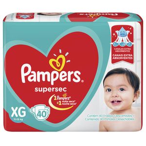 Fralda Pampers Supersec Xg C/40 Unidades