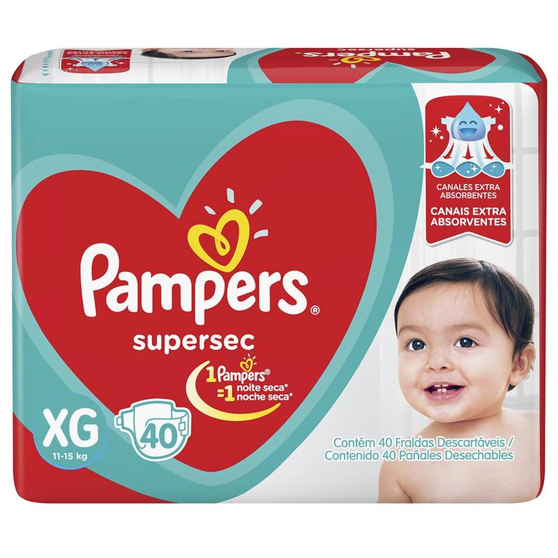 FRALDA-PAMPERS-BASICA-SUPER-XG-C40