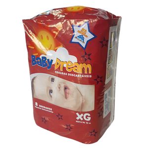 Fralda Baby Dream Xg C/8 Unidades