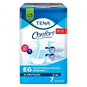Fralda Geriátrica Biofral Tena Confort Eg Com 7 Unidades