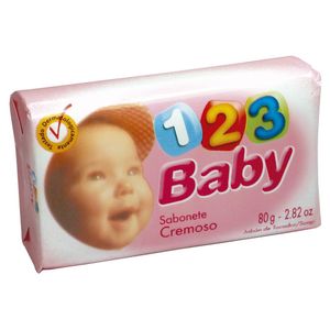 Sabonete Infantil Baby 123 Rosa 80g