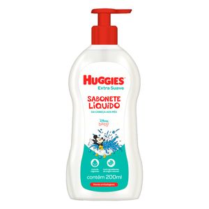 Sabonete Liquido Infantil Huggies 200ml Extra Suave