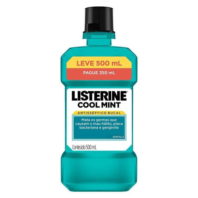 ANTISEP-BUC-LISTERINE-LV500-PG350ML-COOL-MINT