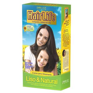 Kit Hairlife Creme Para Alisamento Liso & Natural