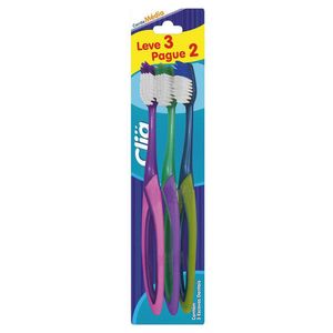 Escova Dental Kess Combo Média Leve 3 Pague 2