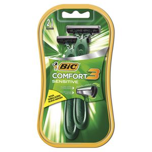 Aparelho Barbear Bic Comfort 3 Men Pele Sensivel Com 2 Unidades