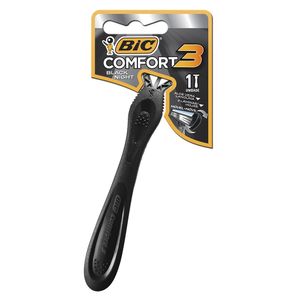 Aparelho De Barbear Bic Comfort 3 Black Night Com 1 Unidade