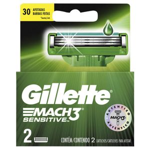 Carga Gillette Mach3 Sensitive C/2 Unidades