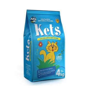 Areia Para Gato Kets 4kg