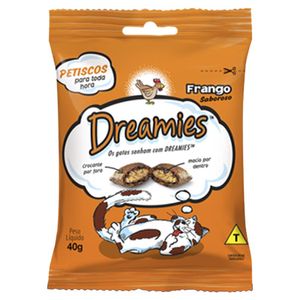Petisco Dreamies Para Gatos Adultos Sabor Frango 40g