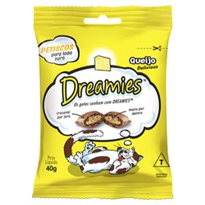 Petisco Dreamies Para Gatos Adultos Sabor Queijo 40g