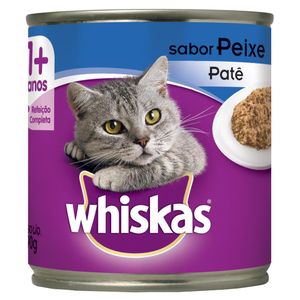 Ração Para Gato Whiskas Adulto Patê Peixe Lata 290g