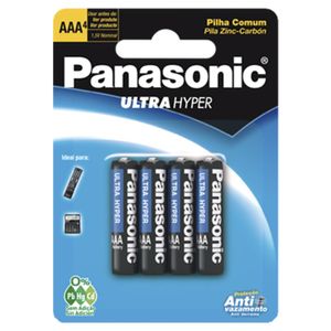 Pilha Panasonic Palito Hyper Aaa Com 4unidades