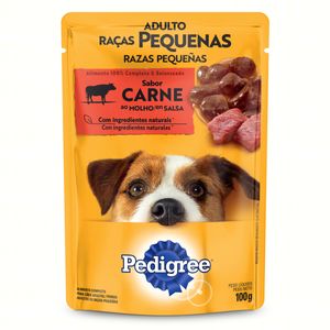 Ração Pedigree Adulto Raças Pequenas Sabor Carne Ao Molho Sachê 100g