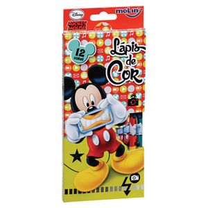 Lápis De Cor Molin Mickey Com 12 Cores