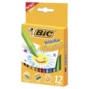 Giz Cera Bic Evolutution 12 Cores