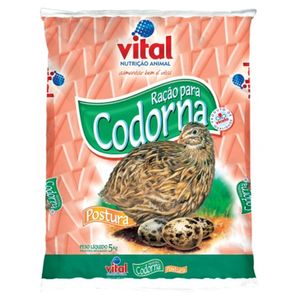 Ração Vital Codorna Postura 5kg