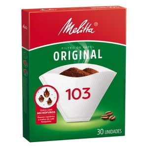 Filtro De Papel Melitta Grande 103 Com 30 Unidades