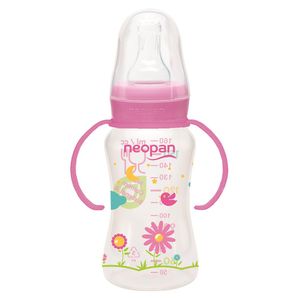 Mamadeira Neopan Dec Con C/Al 140ml Rosa