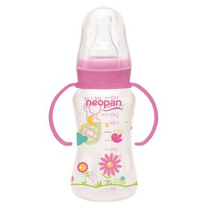 Mamadeira Neopan Dec Con C/Al 140ml Rosa