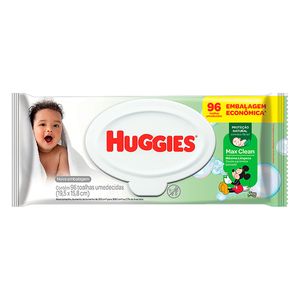 Toalhas Umedecidas Huggies Max Clean C/96 Unidades
