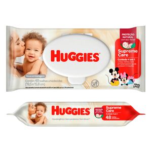 Toalhas Umedecidas Huggies Supreme Care C/48 Unidades